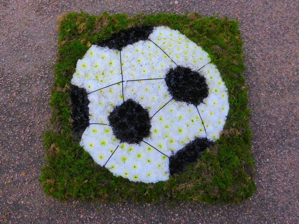 31. 24” x 24” Football on design board