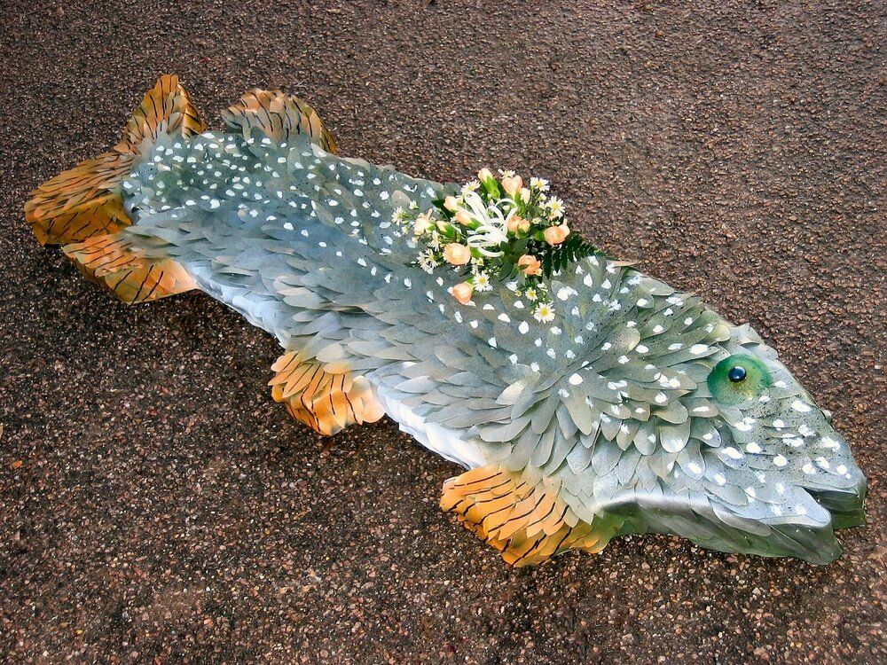 46. Hand crafted 4’6” Fish, colours to suit