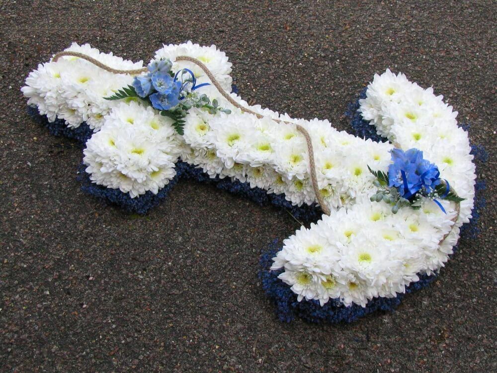 52. 26” blue and white Anchor