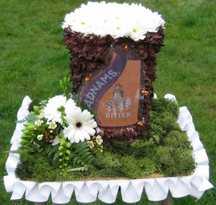 58.  Hand cut Beer Glass 24” x 14”