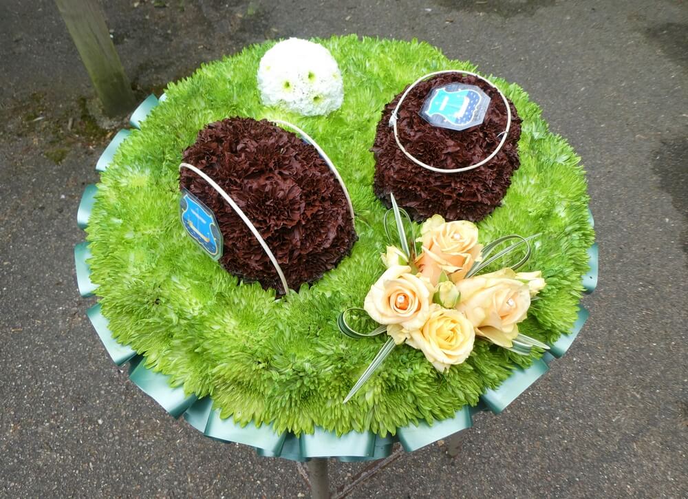 32.  Bowling Green with Wood’s, Jack, Ball and posy