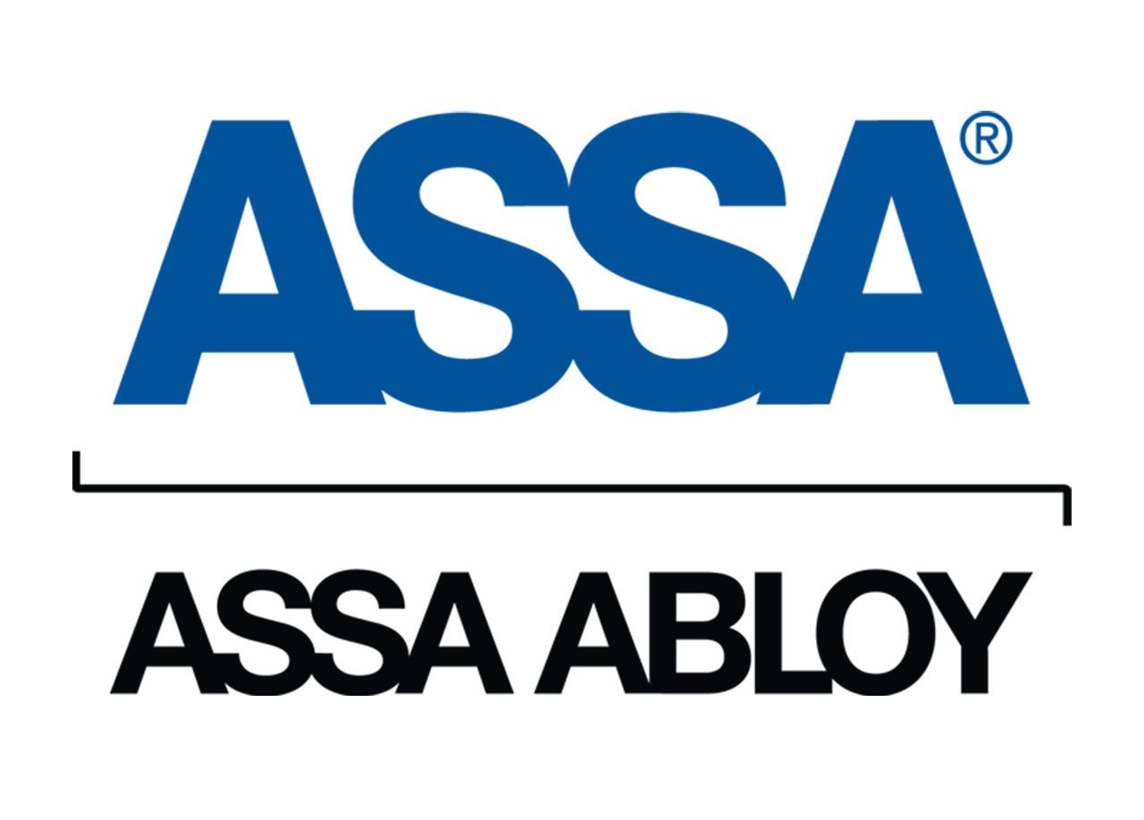The logo for Medeco & Assa Abloy, a trusted brand utilized by The Lock Hut, a commercial & residential locksmith in Hamilton & Burlington area.