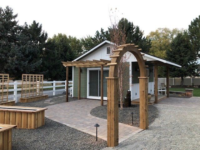 remodeled back patio