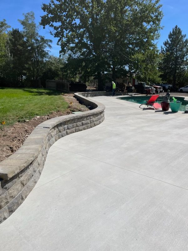 remodeled back patio