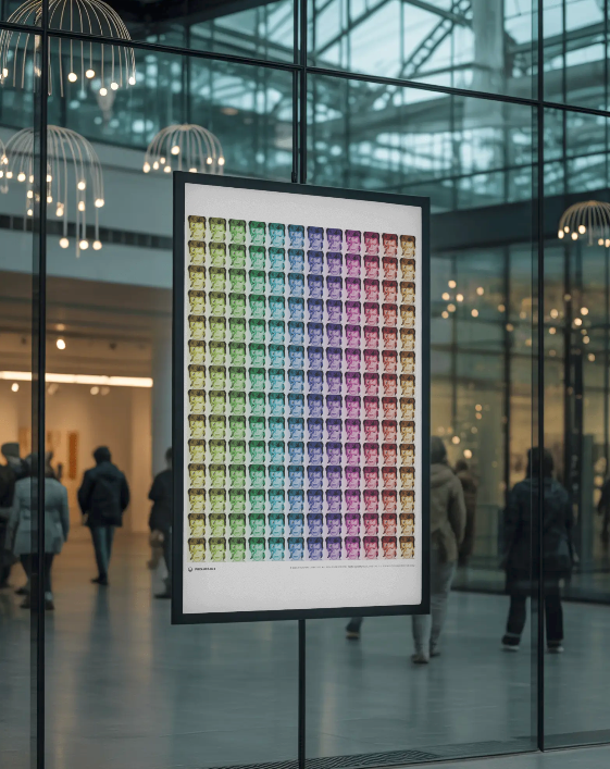 PHXX-002-RLX David Bowie Rainbow Grid