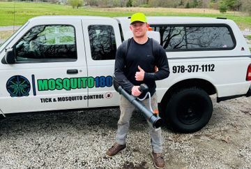Mosquito 180 Truck with Pest Control Person.