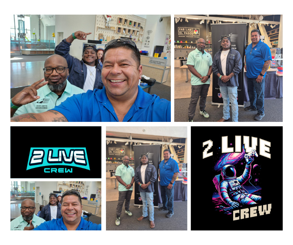 Class 2508 2 Live Crew FAA Part 107 drone training students in El Paso preparing for Remote Pilot certification