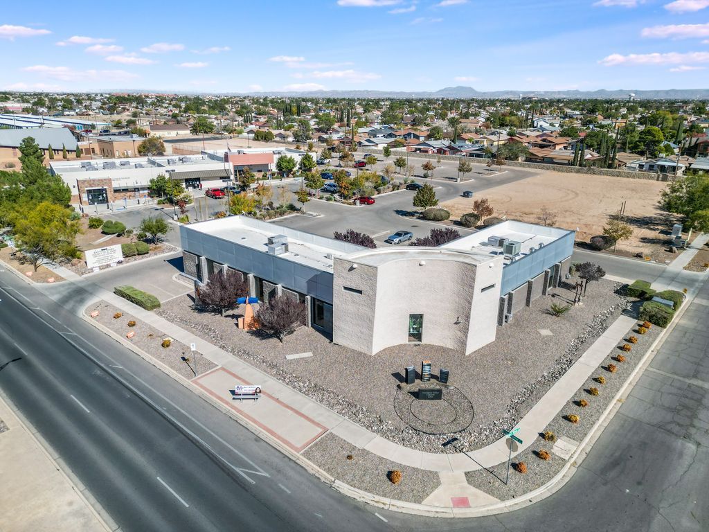 Aerial view of the Eastside El Paso Intelligent Office location at 2300 George Dieter Drive.