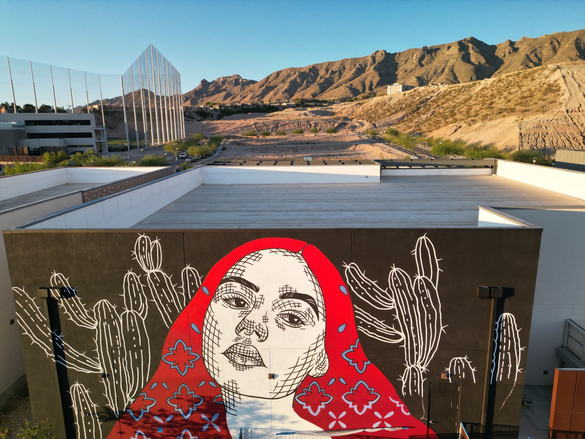 Latina Mural in El Paso, Texas: An image showcasing a vibrant mural depicting Latina culture in El Paso. 