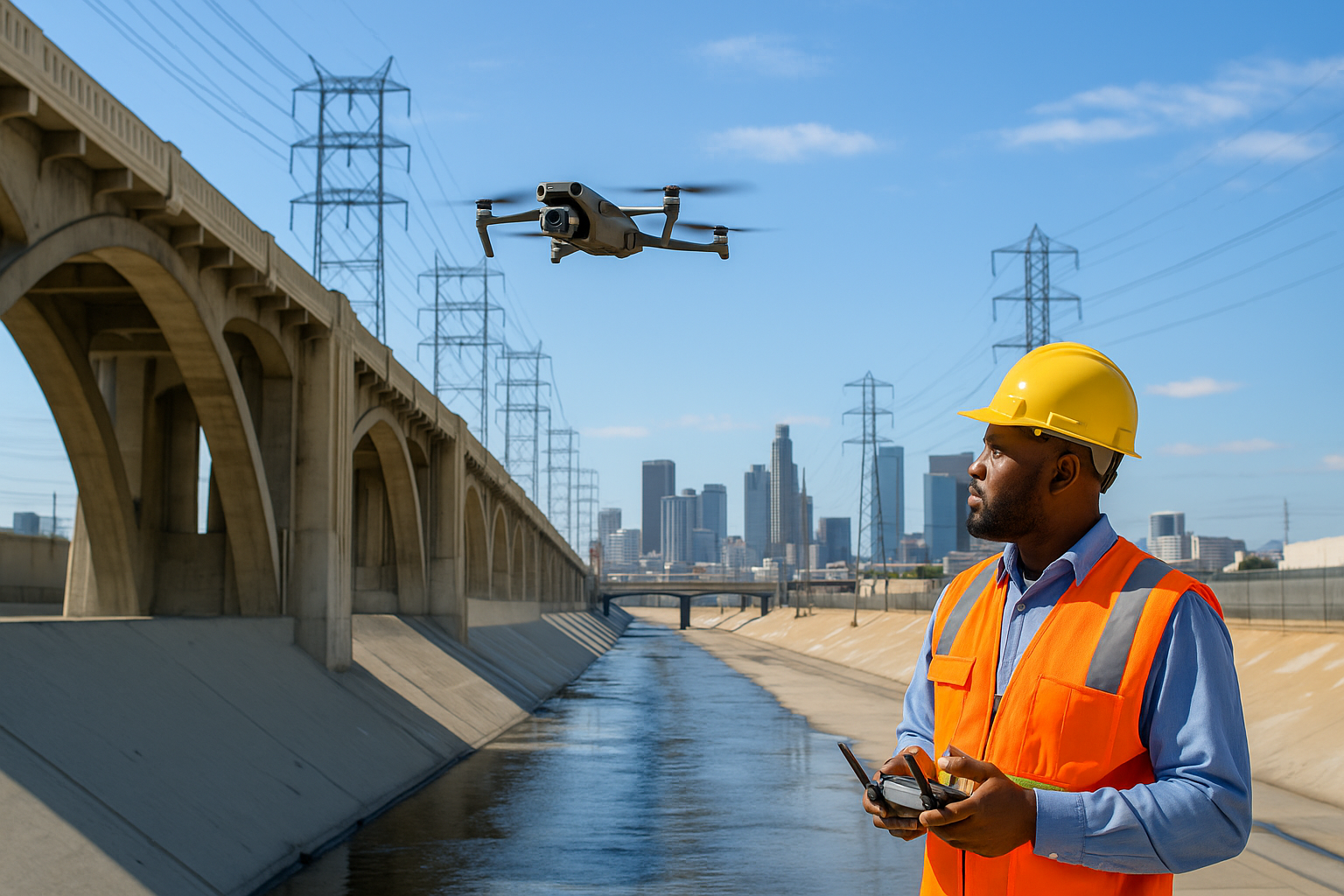 Construction site with yellow compactor and machinery preparing foundation near warehouse build in El Paso, Texas.