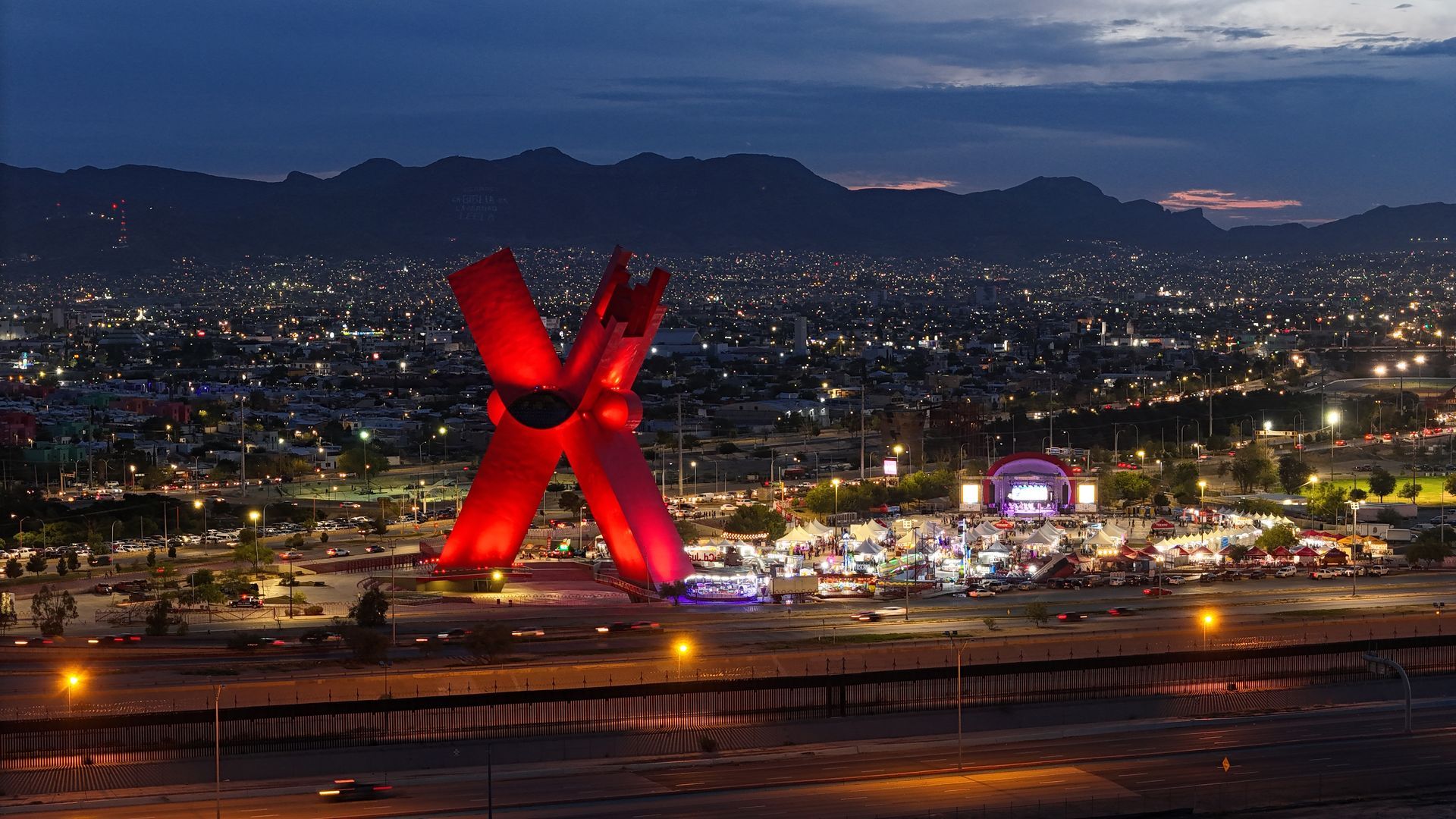 Plaza de X Monument in Juarez: An image capturing the Plaza de X Monument in Juarez. The monument displays a significant structure or sculpture situated within the plaza. 