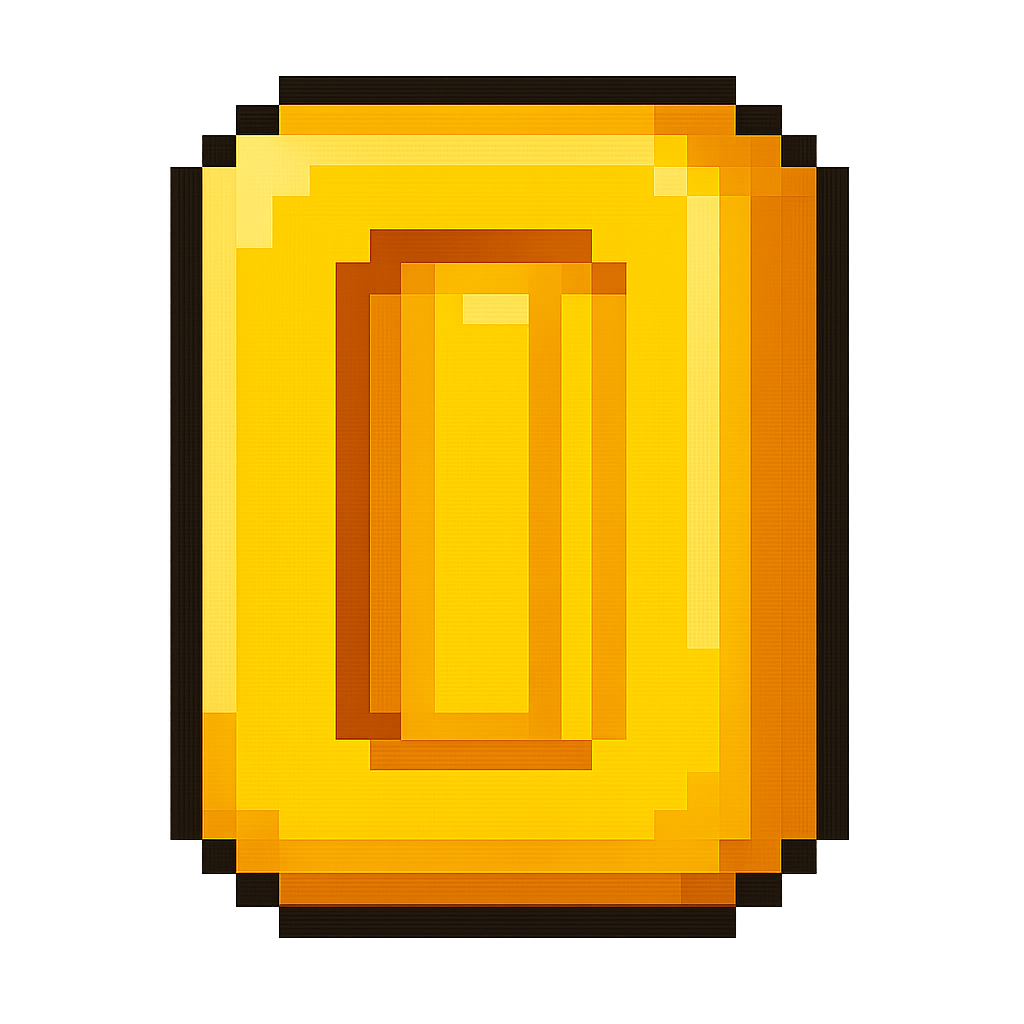 Pixel coin icon for drone training rewards