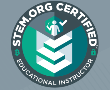 Image of 'STEM.org Certified' logo, signifying accreditation in STEM education standards.
