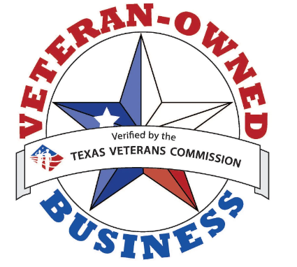 Texas Veteran Commission Veteran Owned Certified Business Logo