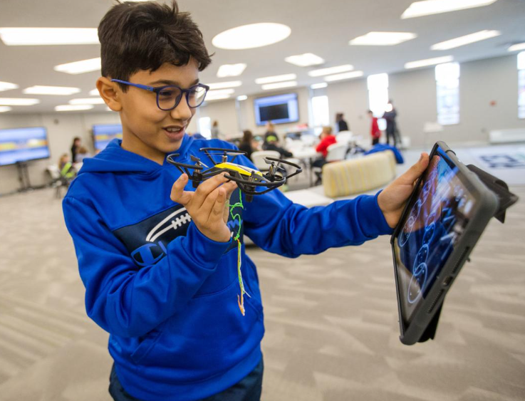 Community engagement through drone technology.