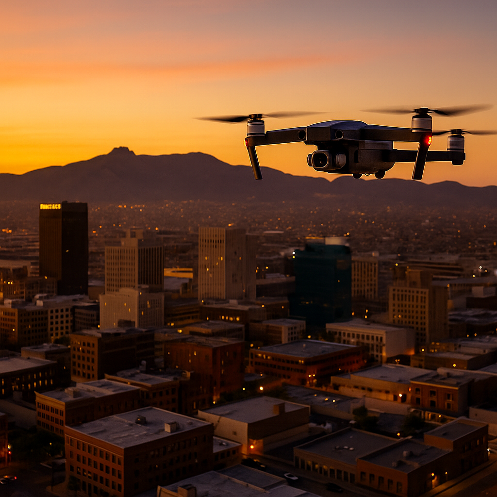 El Paso drone program citywide network with drones supporting public safety and community trust.