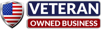 Certified Veteran-Owned Business logo.