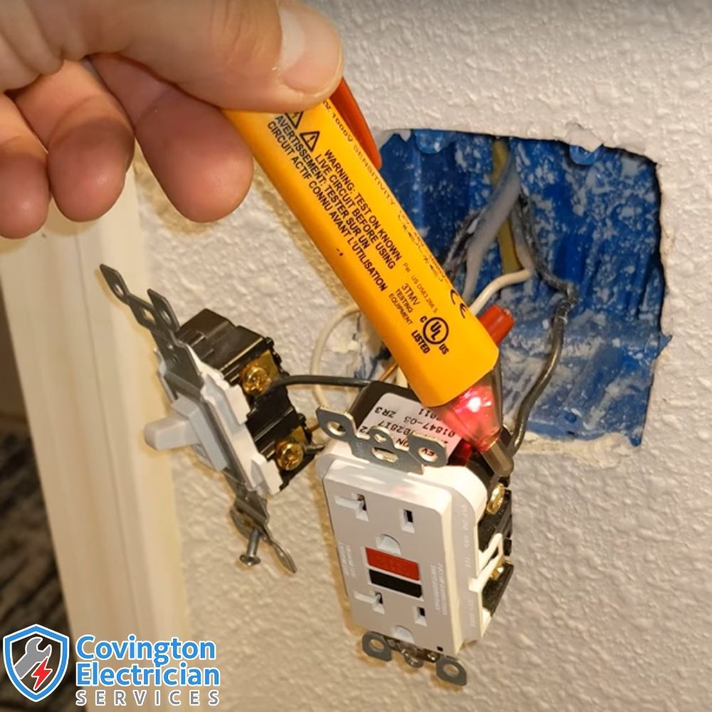 Electrical outlet testing and repair for home wiring near Covington