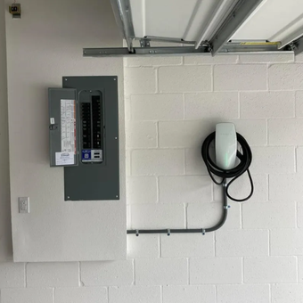 Tesla EV Charger Installation in Tampa home