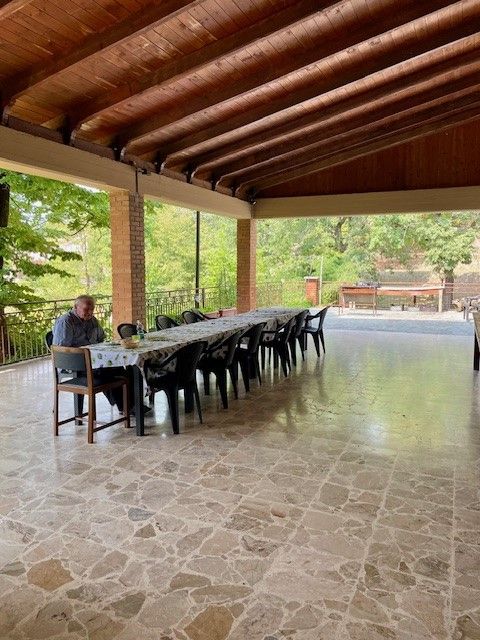 terrazzo della casa famiglia per anziani Sant'Alberto a Pavia