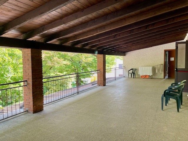 terrazzo della casa famiglia per anziani Sant'Alberto a Pavia