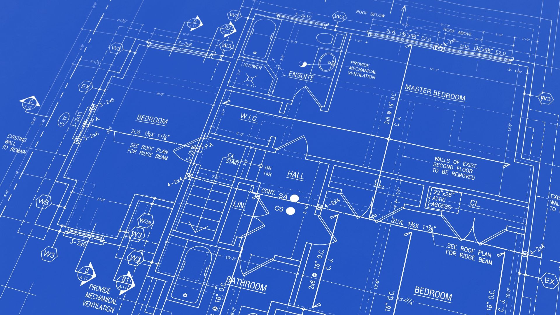 a blueprint of a house has the word bedroom on it