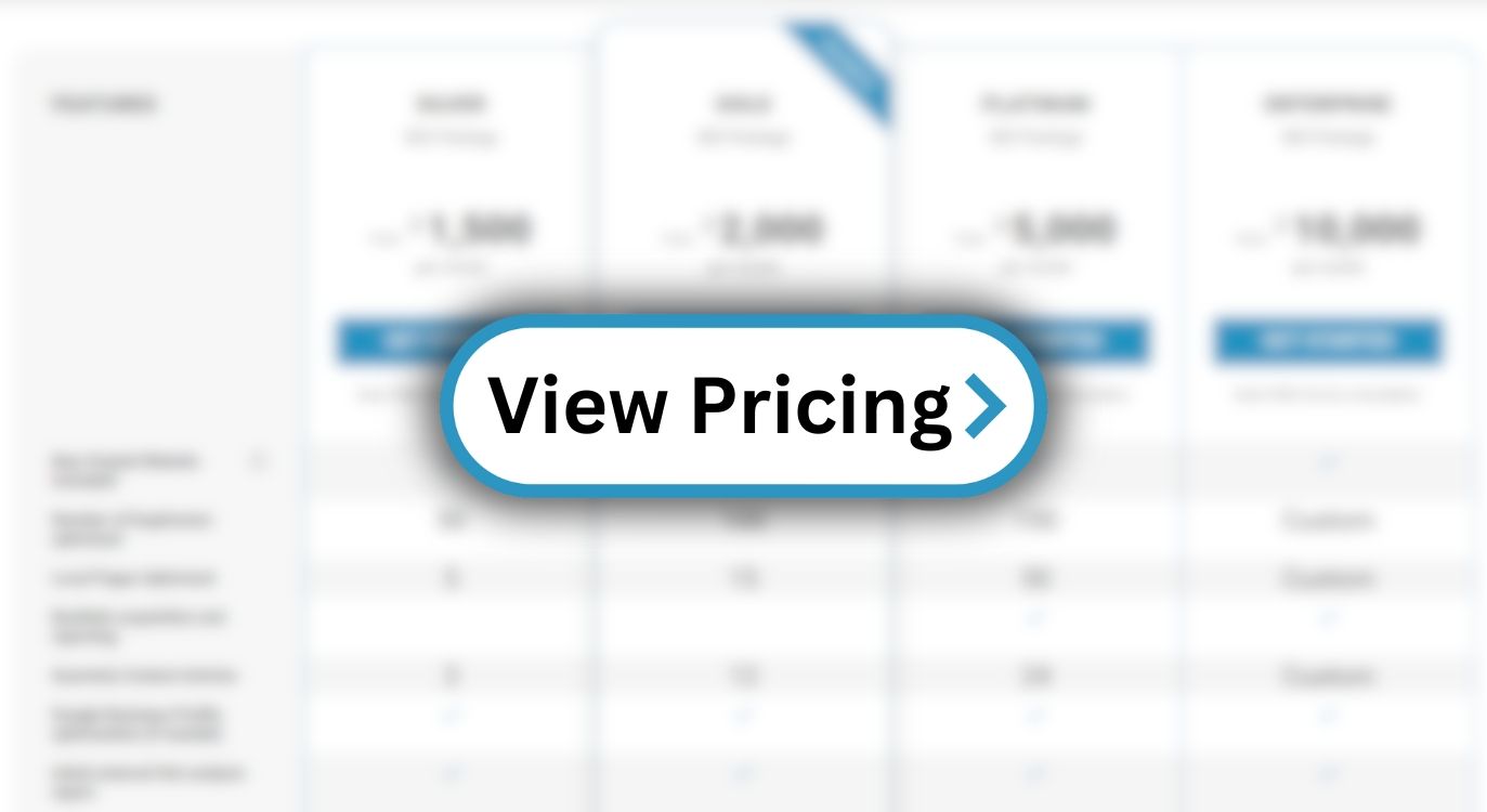A screenshot of the pricing guide that is clickable to the current pricing of Advanced SEO from Ever Studios