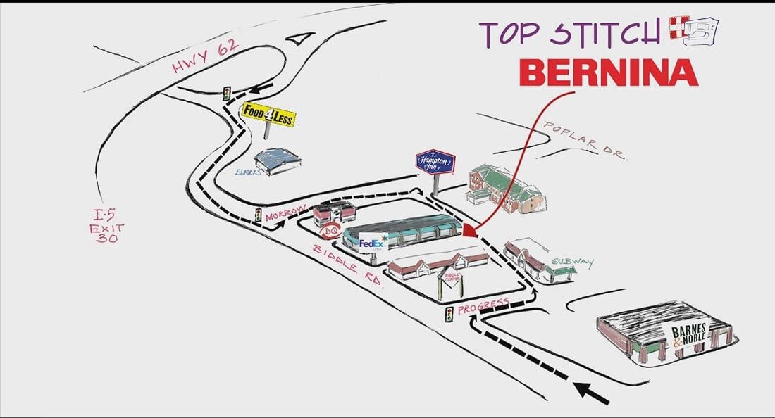 Bernina Sewing Machines Medford, Oregon Top Stitch Bernina