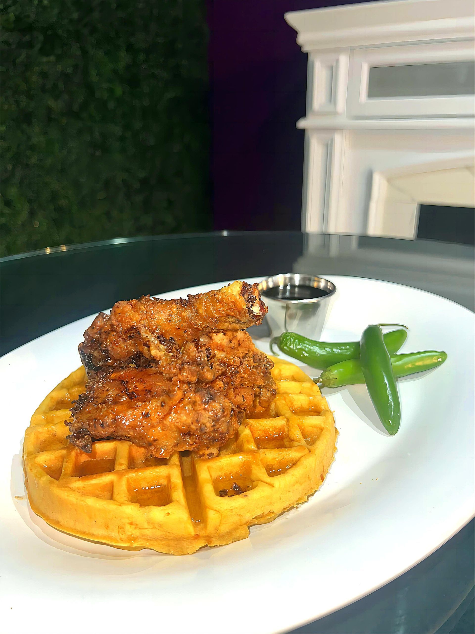 Hot Honey Chicken & Waffles