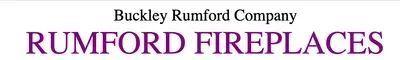 Buckley Rumford Company logo with purple “RUMFORD FIREPLACES” text on a white background