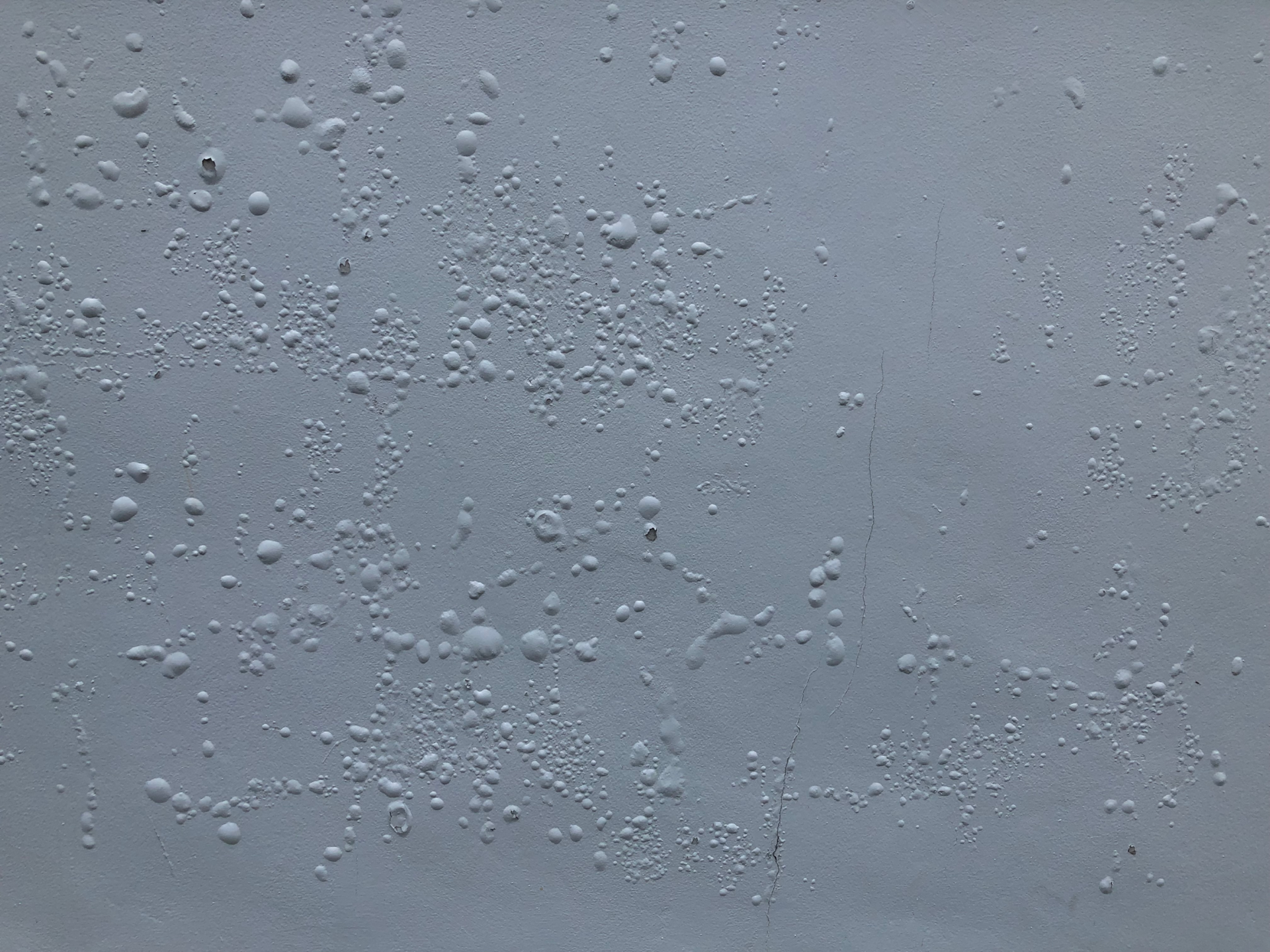 bubbling paint in bathroom
