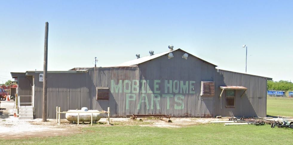 A gray building with 