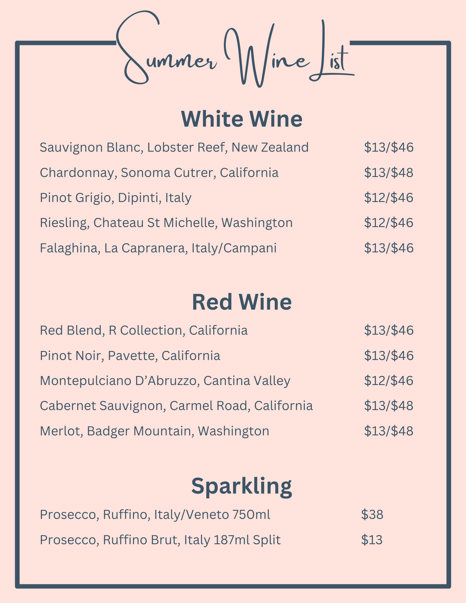 Wine List