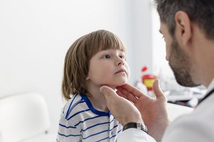 The Pediatrician Checks the Lymph Nodes of Child Patient — Omaha, NE — Arbor Heights Family Medicine