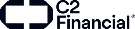 C2 Financial logo with a geometric shape and text.