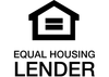 Equal Housing Lender symbol: house shape with equal sign, black text below.