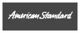American Standard logo in white script on a dark gray background