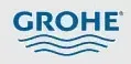 GROHE logo in blue with wavy lines underneath