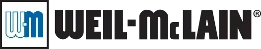 WEIL-McLAIN logo with black text and blue square icon on white background