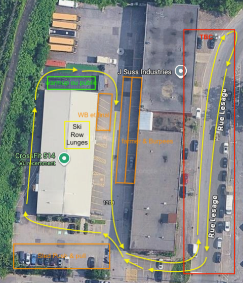 Parcours - demi-HYROX Quebec