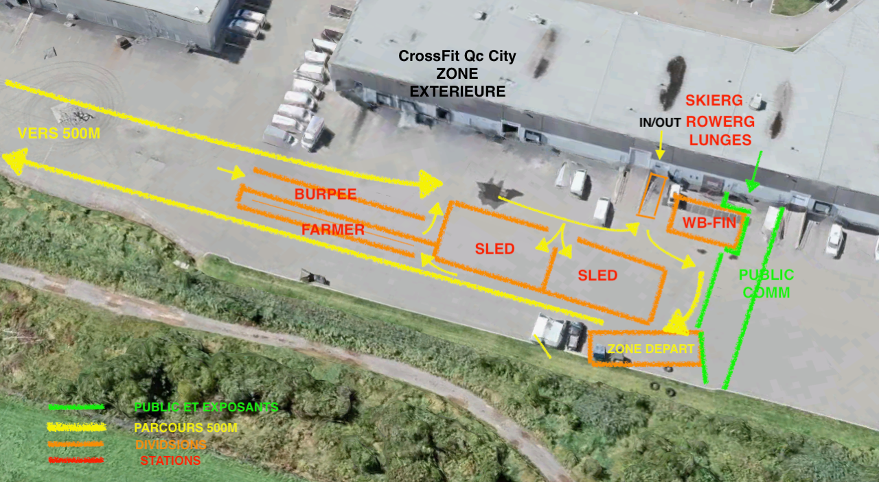 Parcours - demi-HYROX Quebec