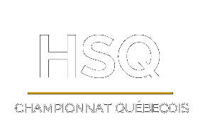 Le logo de la série hsq hyrox québec est noir et jaune.