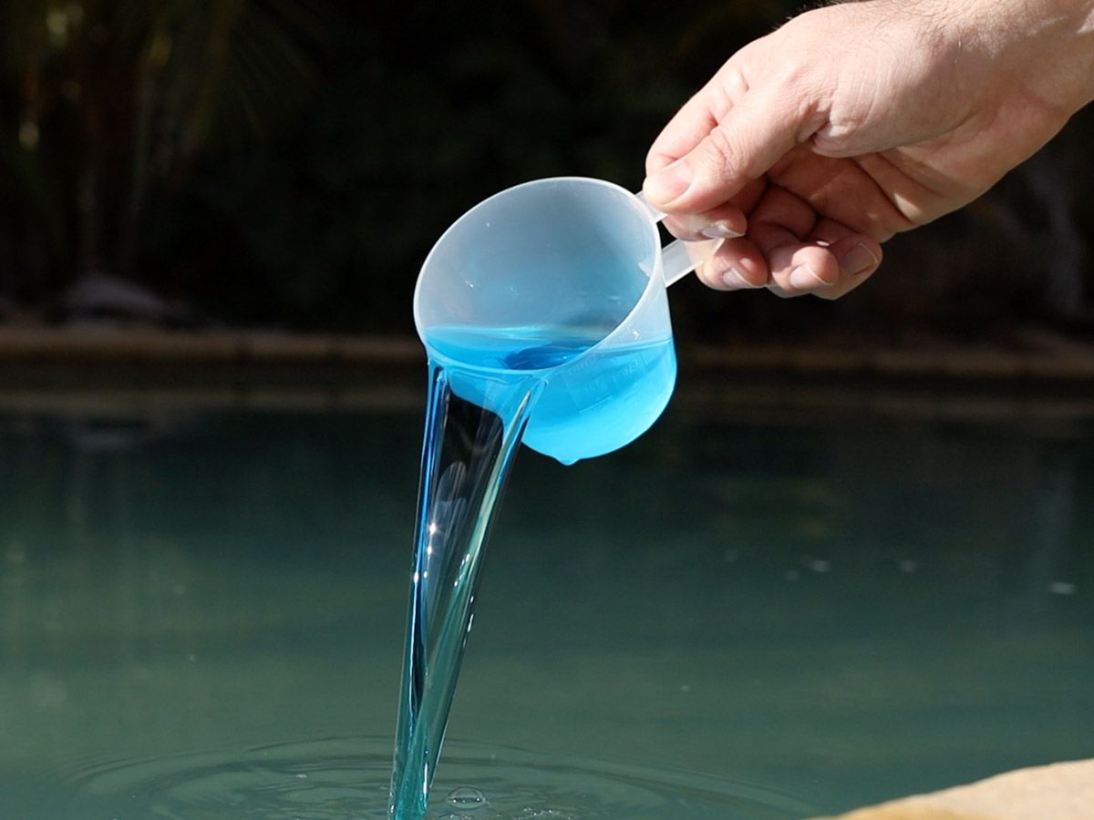 Adding chemicals into a pool