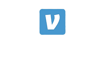 Venmo logo: white 
