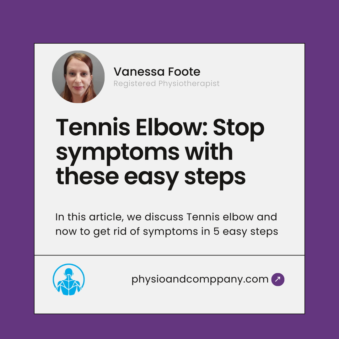 How to Get Rid of Your Tennis Elbow in 5 Easy Steps