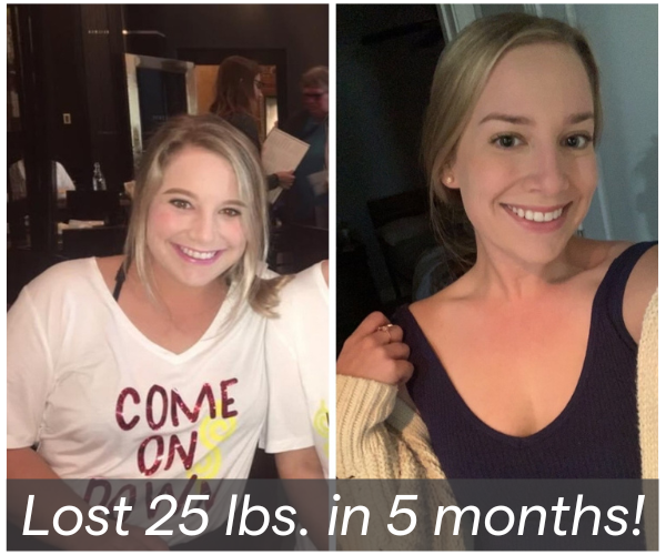 Online weight loss with Semaglutide | before and after from Chronos virtual Texas program
