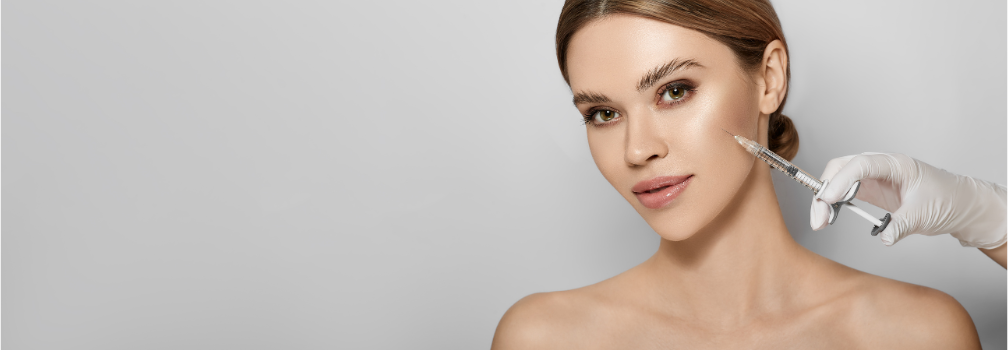 Dermal filler treatment for lips and cheeks at Chronos Med Spa, Metairie, LA