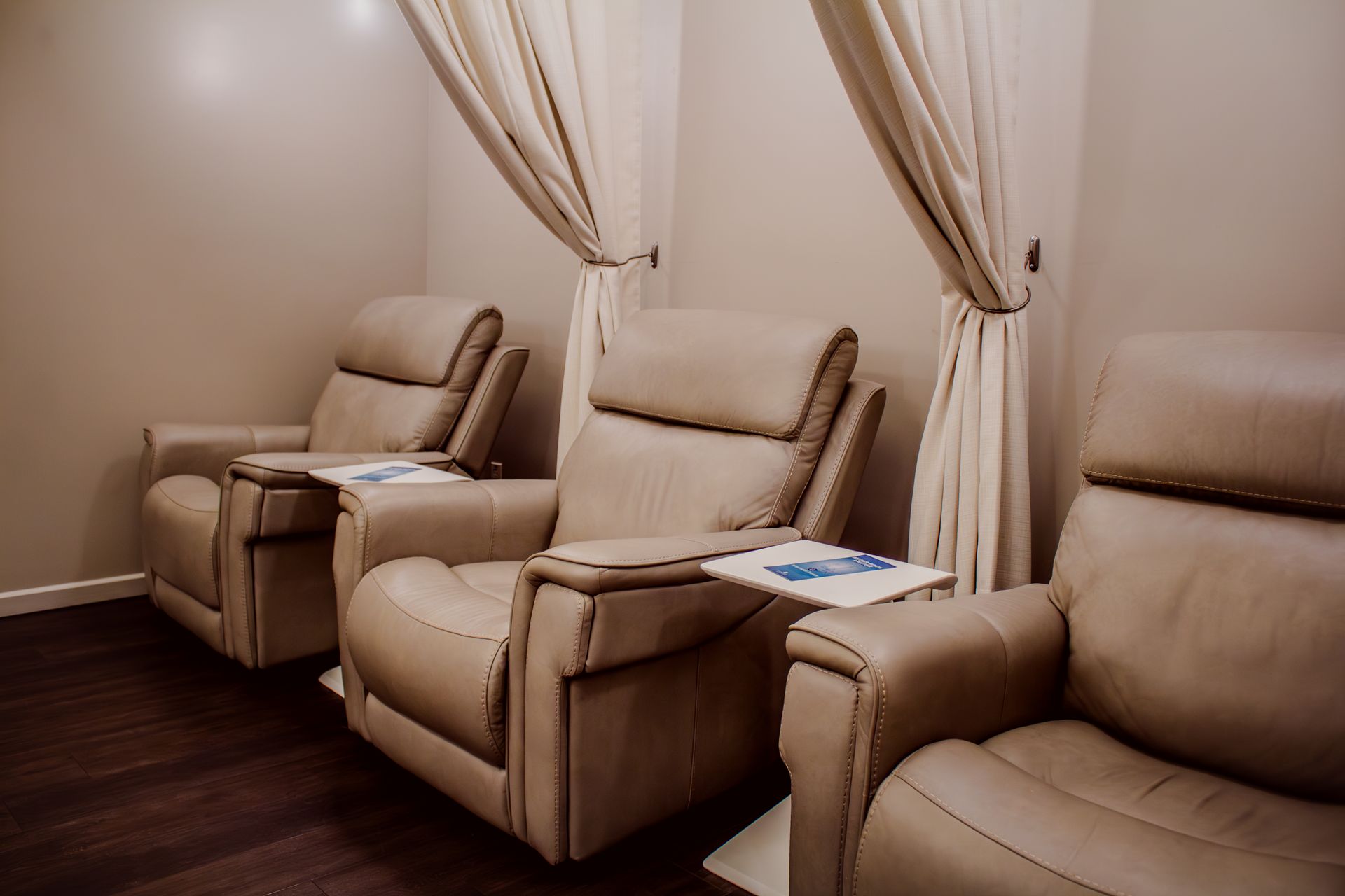 relaxing IV Hydration Therapy chairs for wellness at Chronos BHW in Metairie, LA