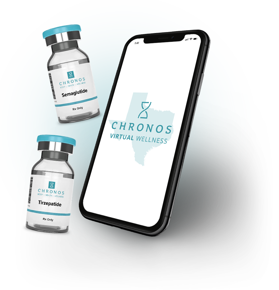 Chronos virtual GLP-1 weight loss program available in Texas with online Semaglutide and Tirzepatide prescriptions in Texas