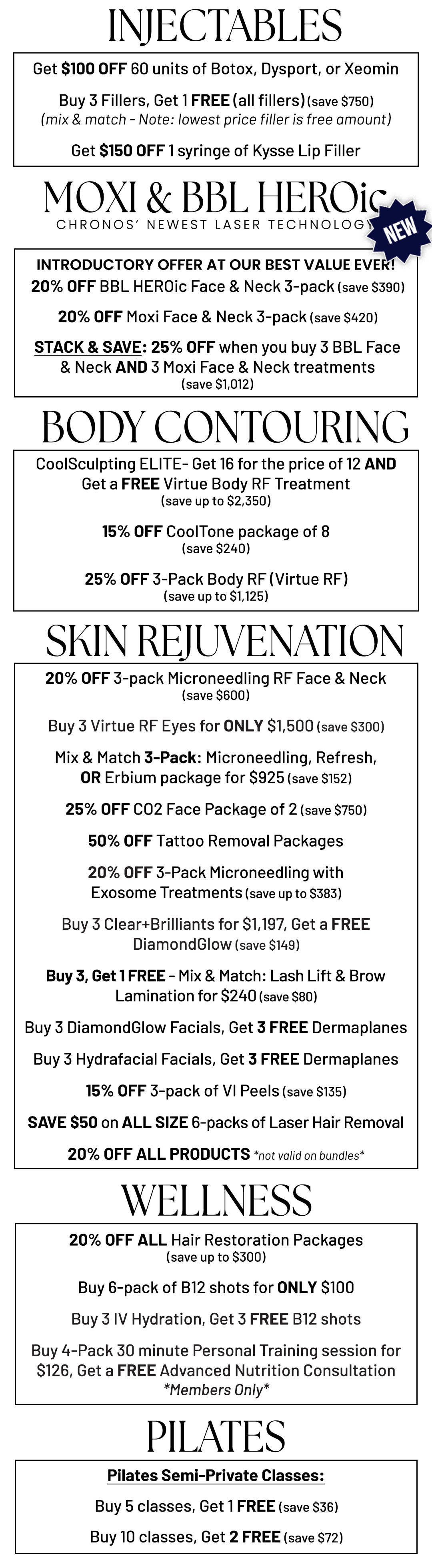 Chronos Extravaganza Event Specials | Metairie, LA